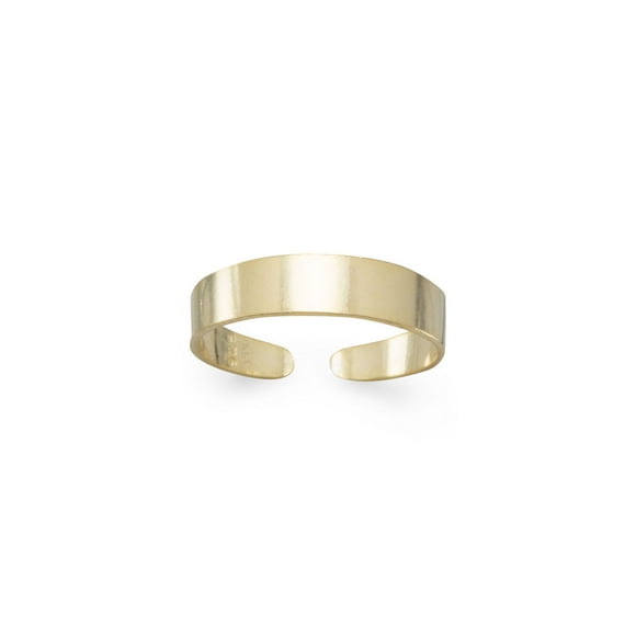 4mm 14 Karat Gold Plated Toe Ring Jewelry Gifts for Women