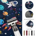 thumbnail image 5 of Hallway Runner Rug 2'x6', Navy Blue Space Kitchen Runner Rugs Non-Slip Carpet Mats, Rocket Planet Star Colorful Bedside Rugs Runners Washable Floor Carpet for Bathroom Laundry Room, 5 of 8