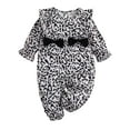 thumbnail image 1 of Seyurigaoka Baby Girls Trendy Jumpsuit, Leopard Print Flounce Sleeves Long Rompers, 1 of 8