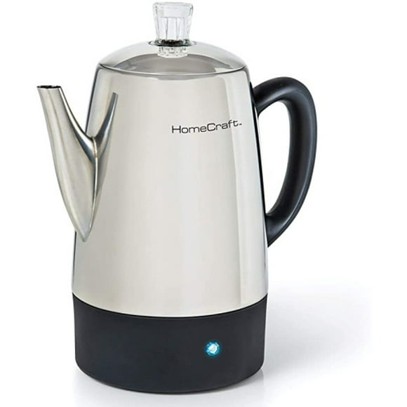 HomeCraft 10-Cup Stainless Steel Coffee Percolator