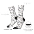 thumbnail image 4 of Lsque White goose Printed Men's Crew Socks, Soft Durable Breathable Moisture-Wicking with Odor Control Cotton socks, 4 of 6
