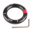 thumbnail image 1 of Rappel Ring, 12mm Opening, Detachable Climbing Connector, Connection Point for Arborist Rescue in Climbing, Black, 1 of 4