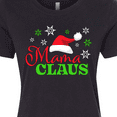 thumbnail image 4 of Inktastic Mama Claus with Christmas Santa Hat and Snowflakes Women's T-Shirt, 4 of 5