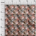 thumbnail image 2 of oneOone Velvet Orange Fabric Leaves Craft Projects Decor Fabric Printed By The Yard 58 Inch Wide, 2 of 4