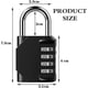 thumbnail image 2 of Combination Padlock Heavy Duty Combination Lock - 4 Digit Combination Lock For Gym, School, Garage, 2 of 4