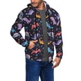 thumbnail image 2 of Naloa Cartoon Dinosaur Men’s Hoodies, Zip up Hoodie, Sweatshirts,Hoodies for Men Sizes S-3XL-X-Large, 2 of 5
