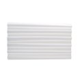 thumbnail image 2 of Ounissouiy Cortina de ducha gruesa de Color sólido, tela de poliéster impermeable, revestimiento de cortina de baño con ganchos, cortina de ducha de Juegos de accesorios de baño Blanco, 2 of 8