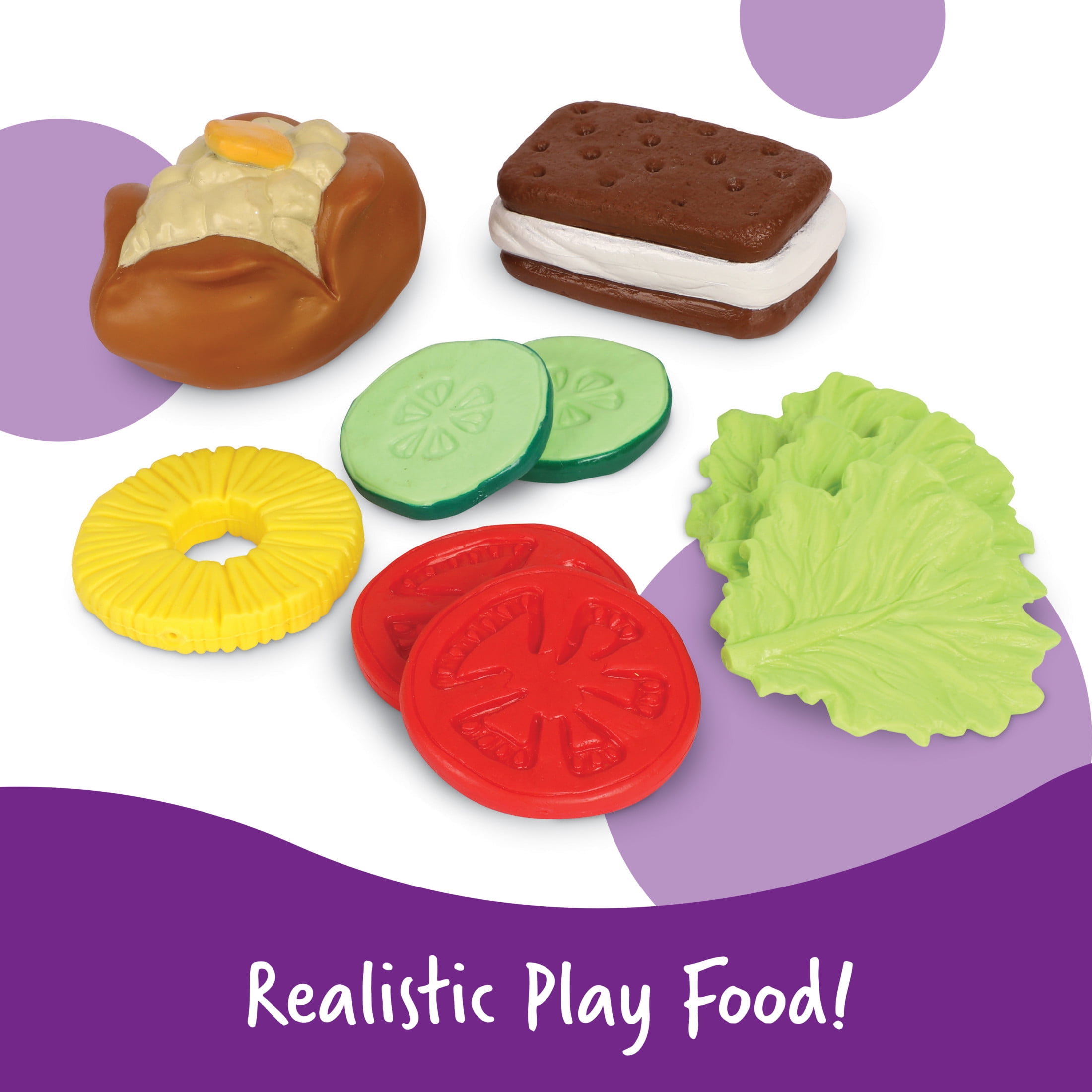 Learning Resources New Sprouts Dinner Basket Playset, Pretend Kitchen Ages 18 months and up