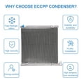 thumbnail image 5 of ECCPP Auto Parts Air Conditioning A/C AC Condenser Aluminum A/C AC Condenser Replacement Radiator for 1996-2000 Honda Civic AC4730 CU4730, 5 of 5
