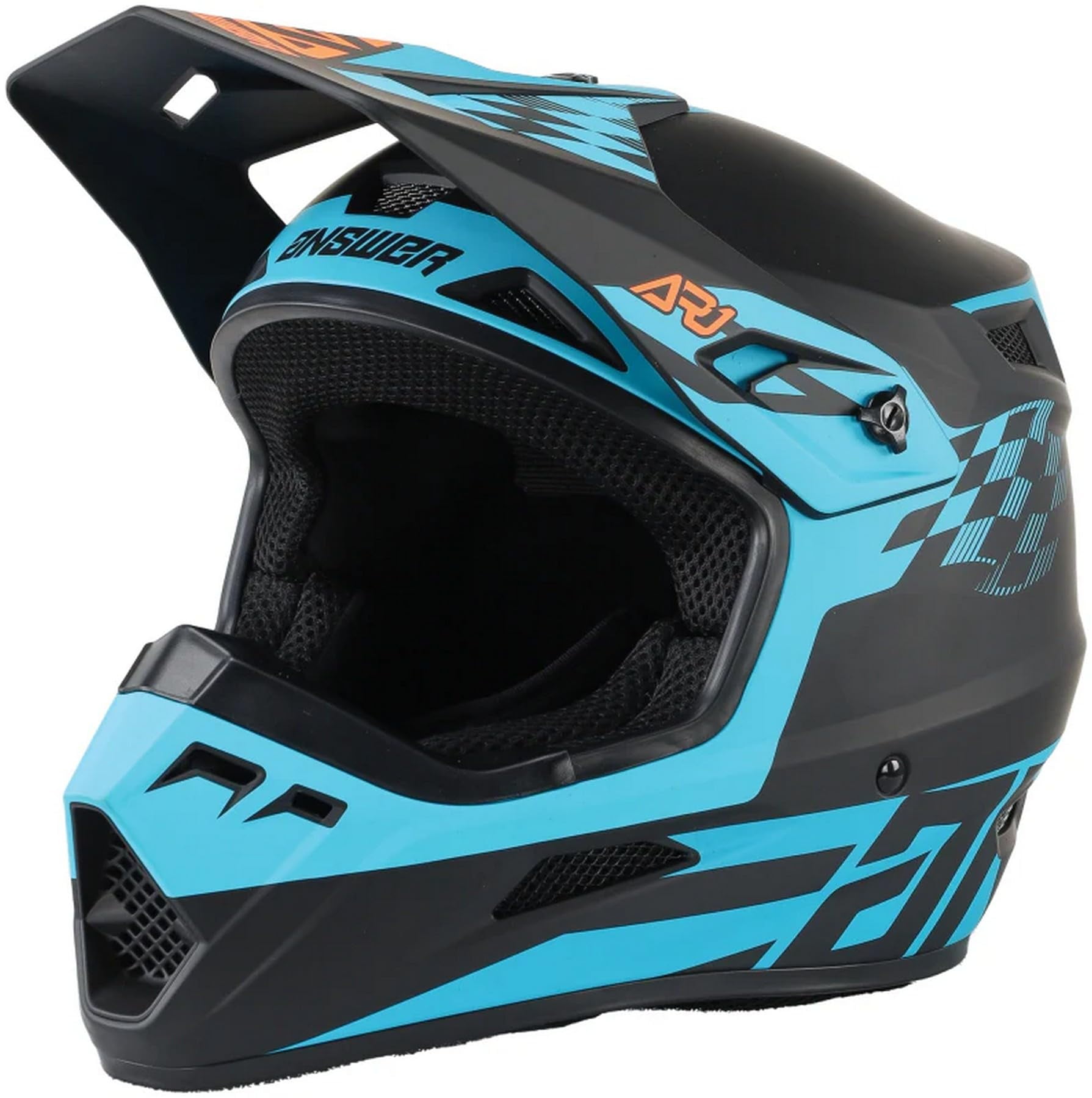 Youth Frenzy Off Road MX Helmet DOT Approved Color: Red and Yellow