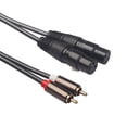 thumbnail image 3 of Cable de audio coaxial RCA dual a 2 XLR Methold 1.5 m plateado, 3 of 6