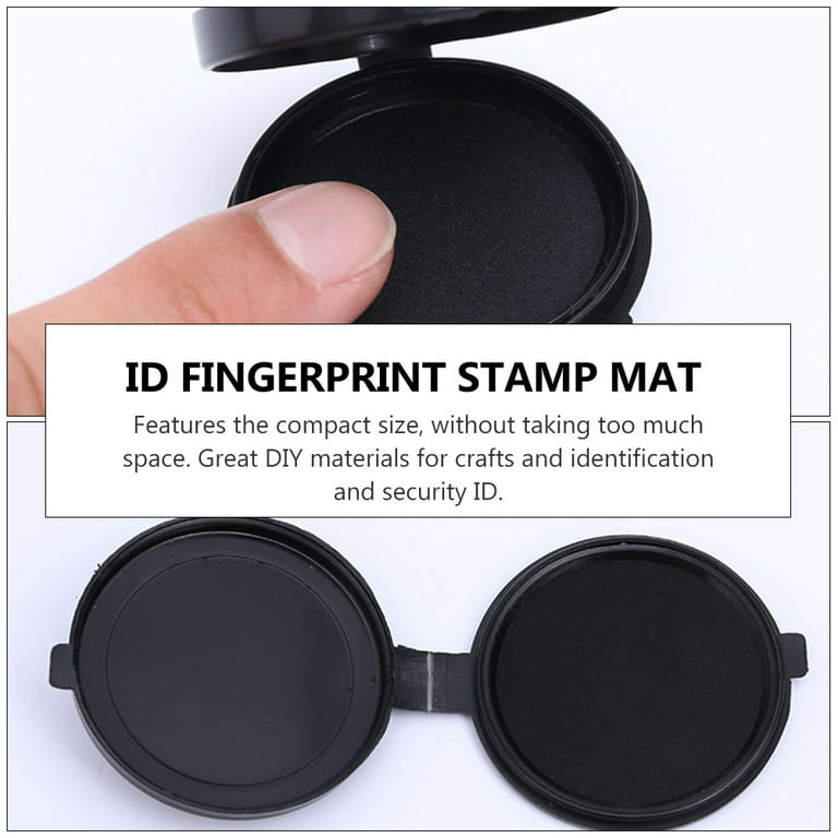 6Pcs Portable Fingerprint Ink Pad, Thumbprint Ink Pad for Notary