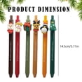 thumbnail image 3 of WMGHA Retractable Christmas Theme Gel Pens Black Ink Cartoon Xmas Tree Bear Snowman Reindeer Santa Claus Elk Christmas Hat for SchoolParty Home Decoration, 3 of 9