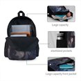 thumbnail image 4 of Zufioo Black And Blue Lightning Dragon Pattern Adult Backpack,Wear-resistant and Breathable Multi-pocket Backpack, Suitable for Travel, Business and Outdoor Activities, 4 of 9