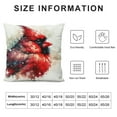 thumbnail image 6 of Cardinal Red Bird Throw Pillow Covers Set of 2 Decorative Pillowcase Cushion Covers Soft Velvet Pillow Cases for Sofa Couch Bed Car Bedroom New Year Decor, 6 of 6