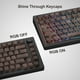 thumbnail image 4 of Teclas de doble disparo con brillo, perfil de cereza de madera, tinte secundario impreso, teclas PBT, 135 teclas para teclado de interruptor Gateron MX, 4 of 5