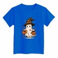 thumbnail image 5 of Qopobobo Summer Halloween Shirt Kids Kid's Graphic Tees - Holiday Costume T-Shirt Gift for Boys, Girls, Children Size 13-14 Years(Blue, 13-14 Years), 5 of 5