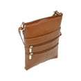 thumbnail image 5 of Genuine Leather Organizer Purse Mini Handbag Travel Bag Zippered Shoulder Purse, 5 of 5