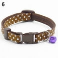thumbnail image 6 of SPRING PARK Cat Collars Polka Dot Print- Super Soft Nylon Cat Collar – Pet Collars - Colorful Adjustable Safety Kitten Collars with Bell, 6 of 6