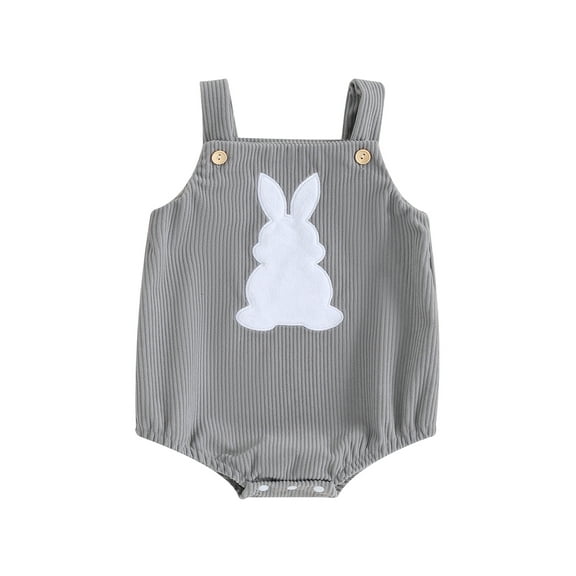 Douhoow Baby Girl Boy Easter Rabbit Romper 3 6 12 18 Months Infant Summer Corduroy Bunny Jumpsuits