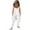 White-11, variant on Ultrave Girls Cute Jumpsuit One-Piece Bow Print Romper Outfit Spaghetti Strap Set for 1-6Y