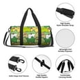 thumbnail image 6 of Fotbe Cartoon Frog Pattern Foldable Sports Gym Bag with Wet Dry Pocket, Ultralight Travel Bag, Large Capacity Duffel Bag, Splash Proof Carry on Bag, Overnight Bag, Weekender Bag, 6 of 8