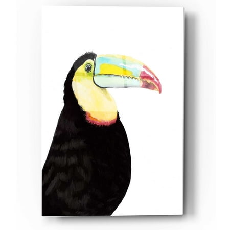 

Epic Art Watercolor Toucan by Naomi McCavitt Acrylic Glass Wall Art 12 x16