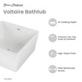 thumbnail image 3 of Voltaire 47" Square Freestanding Bathtub, 3 of 10