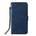 thumbnail image 6 of Embossed Wallet Case for Samsung Galaxy A14 5G, Magnetic Clasp Card Slots Holder Luxury Business PU Leather Flip Folio Cover with Kickstand Wireless Charging Case,Darkblue, 6 of 6