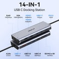 thumbnail image 2 of Estación de acoplamiento USB C para computadora portátil MoKin 14 en 1 con doble monitor 4K, 2 of 7