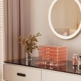 thumbnail image 2 of Acrylic Earrings Holder Organizer Box Large Clear Earring Jewelry Storage Organizer Box Transparent Stackable Drawers Jewelry Display for Earrings Necklace Bracelets Rings Layers Pi, 2 of 7
