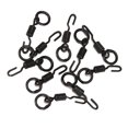 thumbnail image 2 of Advancent Conector de pesca de 20 piezas, giratorio de Metal resistente, cambio rápido, Micro anillos negros, Terminal de línea de aparejos de Pescar, 2 of 6