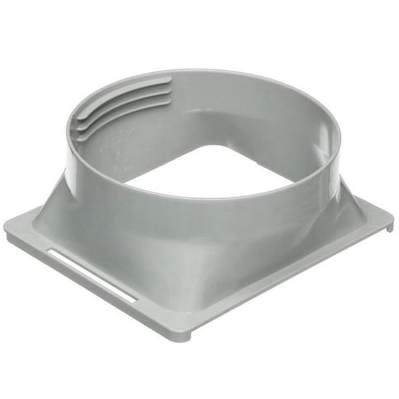 Portable Air Conditioner Exhaust Hose Coupler, 5.8 inch / 6 inch Coupling, Square to Round Window Adapter, A/C Unit Tube Connector, Mobile Air Conditioning Accessories