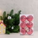 thumbnail image 1 of Puntoco Bola decorativa navideña pintada a mano de 6 cm con diseño de calabaza y purpurina, juego de 6 bolas navideñas colgantes para árbol de Navidad, 1 of 6