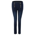 thumbnail image 3 of WILLBEST Pantalones Mujer Pantalones Vaqueros Ajustados de Cintura Alta para Mujer, Con Doble Botón, Elásticos, Cómodos y a La Moda. XXXXXL, 3 of 8