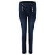 thumbnail image 3 of WILLBEST Pantalones Mujer Pantalones Vaqueros Ajustados de Cintura Alta para Mujer, Con Doble Botón, Elásticos, Cómodos y a La Moda. XXXL, 3 of 8