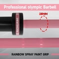 thumbnail image 4 of 7ft Olympic Barbell, Barbell for Weightlifting and Powerlifting 45lb, Olympic Bar for 500lbs Capacity, Weight Bar Fit 2” Standard Weights，Pink, 4 of 7