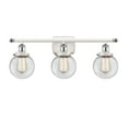 thumbnail image 4 of Innovations Lighting  Ballston Urban Beacon - 3 Light 26" Bath Vanity Light Matte White/Brushed Brass Finish, 4 of 5