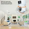 thumbnail image 5 of 4Mp Security Camera, Dual Lens Indoor Wifi Camera for Home, 360° Motion Tracking with Full Color Night Vision, 2-Way Audio, 5 of 9