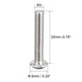 thumbnail image 3 of Unique Bargains M3x20mm Machine Screws Hex Socket Round Head Screw Fasteners Bolts 20pcs, 3 of 3