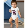thumbnail image 2 of Cute Witch Girl W Kitten Bodysuit Infant -Image by Shutterstock,  6 Months, 2 of 4
