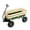 Green, variant on IVV Garden Wagon Cart with Red Steel Tray & Natural Wood Side Panels, Outdoor Utility Cart with Ergonomic Handle and 10" Pneumatic Wheels for Lawn Yard Hillside Transport