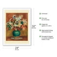 thumbnail image 2 of Flowers (Fleurs) - From an Original Color Painting by Pierre-Auguste Renoir c.1885 - Japanese Unryu Rice Paper Art Print 24 x 32 in, 2 of 4