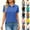 01# Blue, variant on Cotton Short Sleeve Polo Shirts For Women Collared Lightweight Breathable Golf Tennis Summer Tee,Yellow Xxl