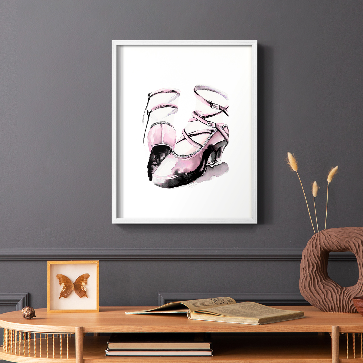 Strappy Platform in Paper Solid Wood 8 x 10 Framed Print