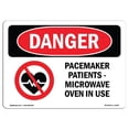 thumbnail image 1 of SignMission OS-DS-A-1218-L-1519 12 x 18 in. OSHA Danger Sign - Pacemaker Patients, 1 of 1