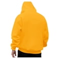 thumbnail image 2 of kpoplk Men Long Sleeve Warm Hoodie Hoody Casual Sweatshirt Jumper Jacket Coat Top(Orange,XXL), 2 of 7