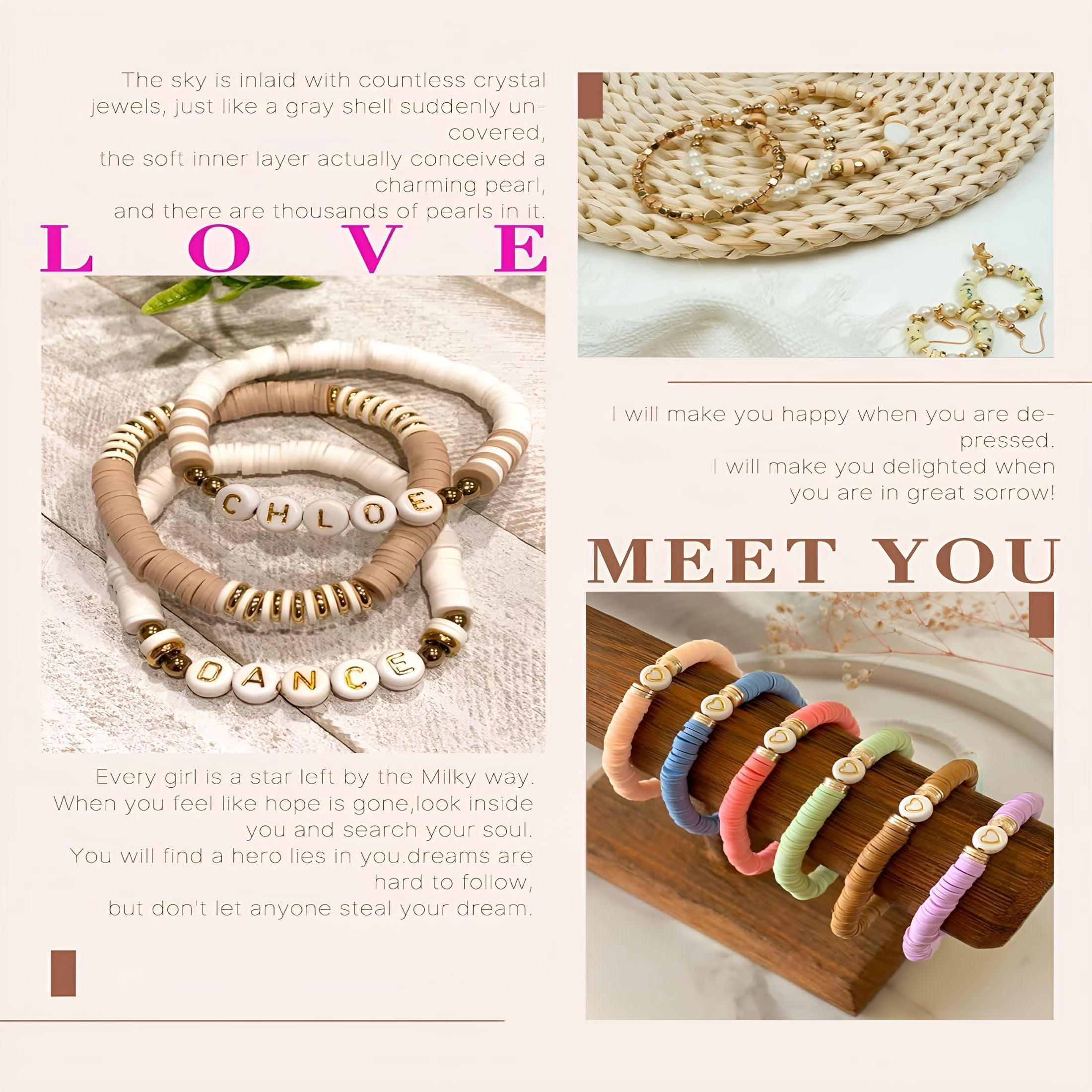 TUWAFE 20,000 Pcs Clay Beads Bracelet Making Kit, 120 Colors 6 Boxes Polymer Beads Spacer Heishi Beads Jewelry Kit with Pendant Charms Elastic Strings, Crafts Gift for Kids Adults