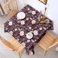 thumbnail image 2 of Pioneer Flower Floral Print Pattern Square Tablecloth,Waterproof Square Table Cover,Wipeable Spillproof Washable Table Cover for Home Kitchen Party Decor 42"X42"(107x107cm), 2 of 6