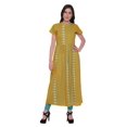 thumbnail image 1 of Moomaya Kurta à Manches Courtes Imprimée pour Femmes, Fente avant, Vêtements d'Été, 1 of 5
